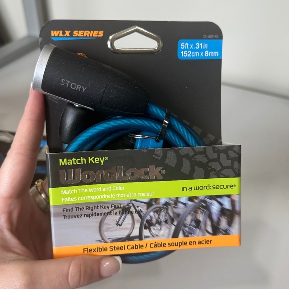 Match Key WordLock Flex Steel Cable (Bike Lock) - Picture 2 of 3